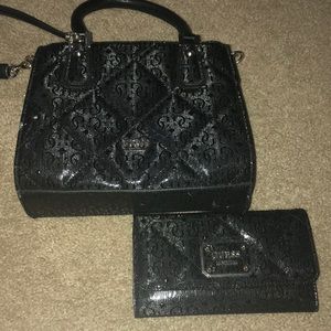 guess wallet and matching bag